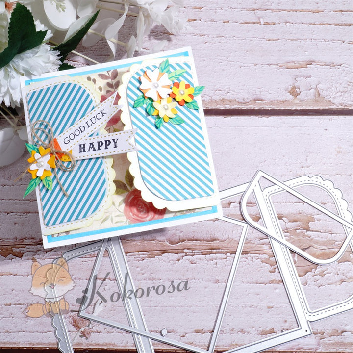 Kokorosa Metal Cutting Dies with Lace Foldable Card