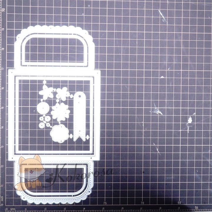 Kokorosa Metal Cutting Dies with Lace Foldable Card