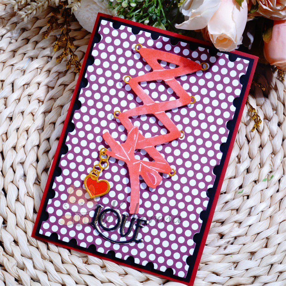 Kokorosa Metal Cutting Dies with Lace & "LOVE" Word