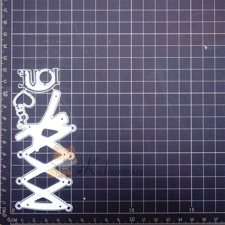 Kokorosa Metal Cutting Dies with Lace & "LOVE" Word