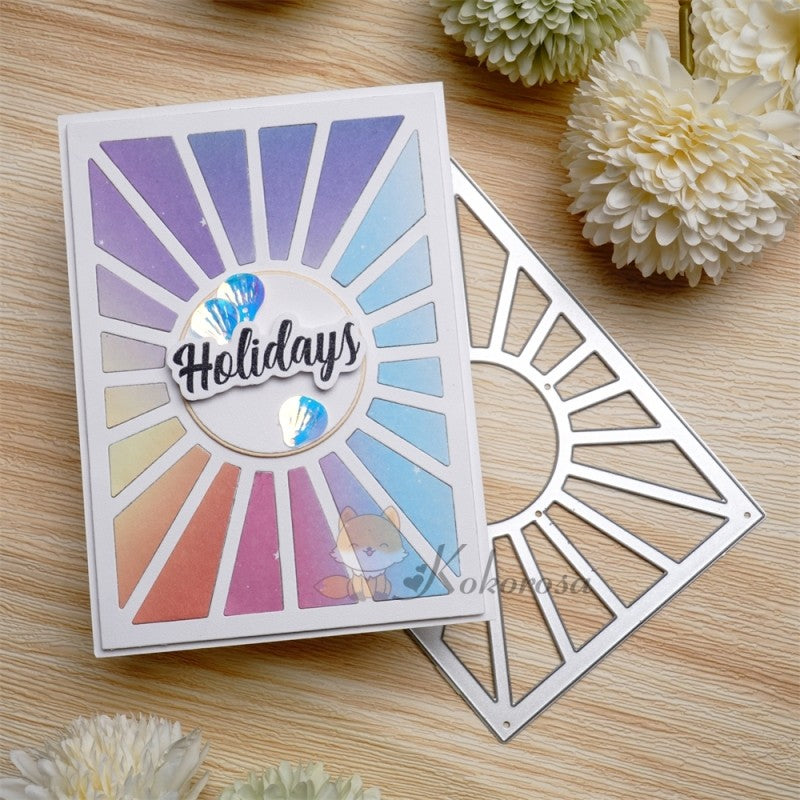 Kokorosa Metal Cutting Dies with Laser Hollow Lines Background Board