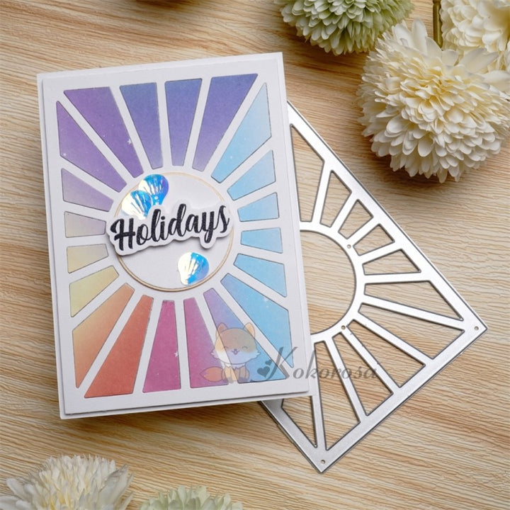 Kokorosa Metal Cutting Dies with Laser Hollow Lines Background Board