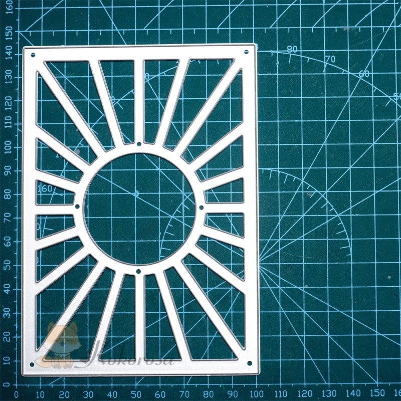 Kokorosa Metal Cutting Dies with Laser Hollow Lines Background Board