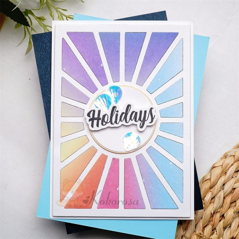 Kokorosa Metal Cutting Dies with Laser Hollow Lines Background Board