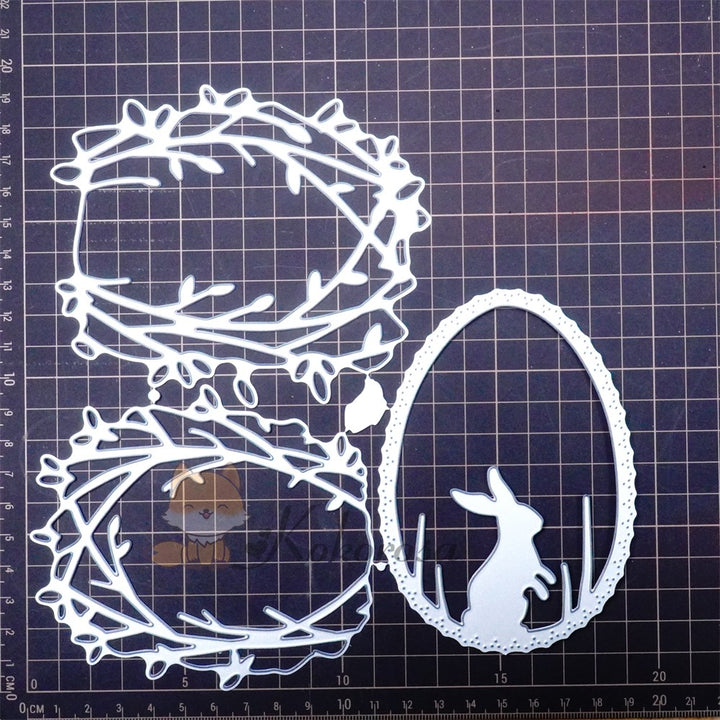 Kokorosa Metal Cutting Dies with 3pc Layered Rabbit