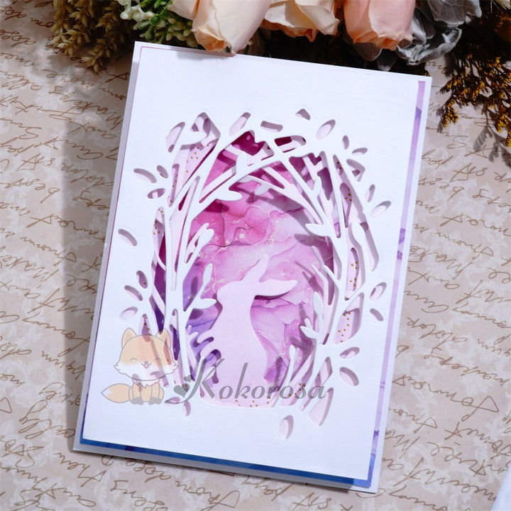 Kokorosa Metal Cutting Dies with 3pc Layered Rabbit