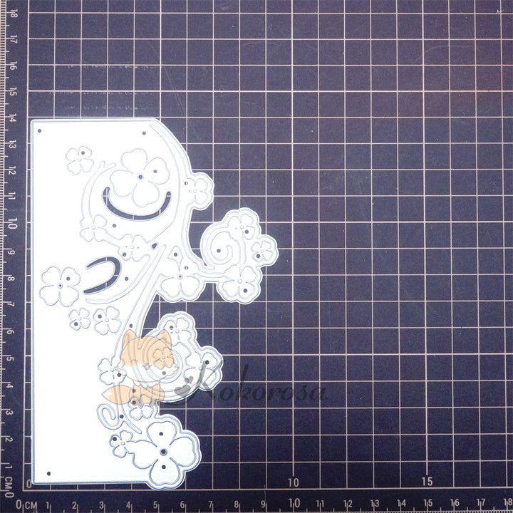 Kokorosa Metal Cutting Dies with Little Flowers Border Board