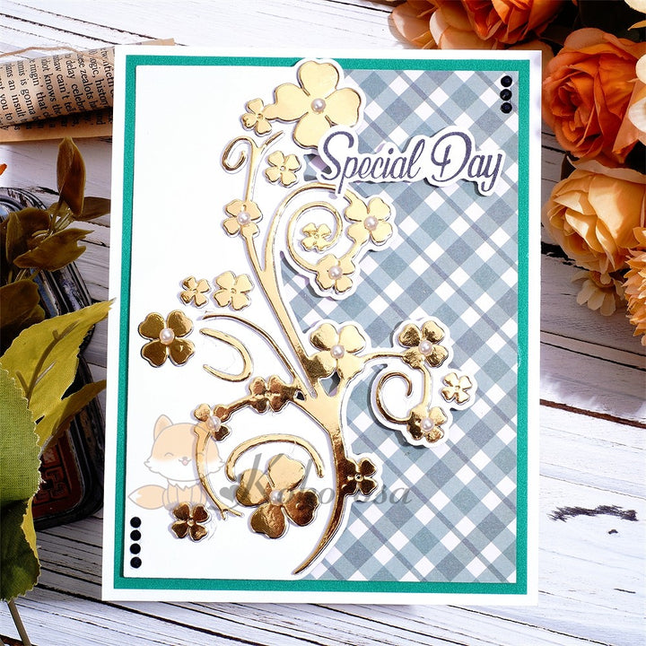 Kokorosa Metal Cutting Dies with Little Flowers Border Board