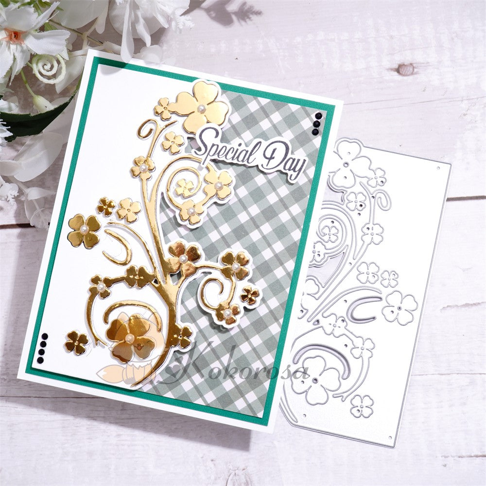 Kokorosa Metal Cutting Dies with Little Flowers Border Board