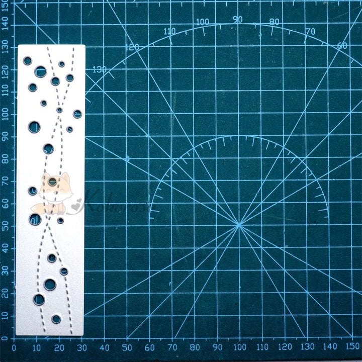 Kokorosa Metal Cutting Dies with Little Hollow Bubbles Border Board
