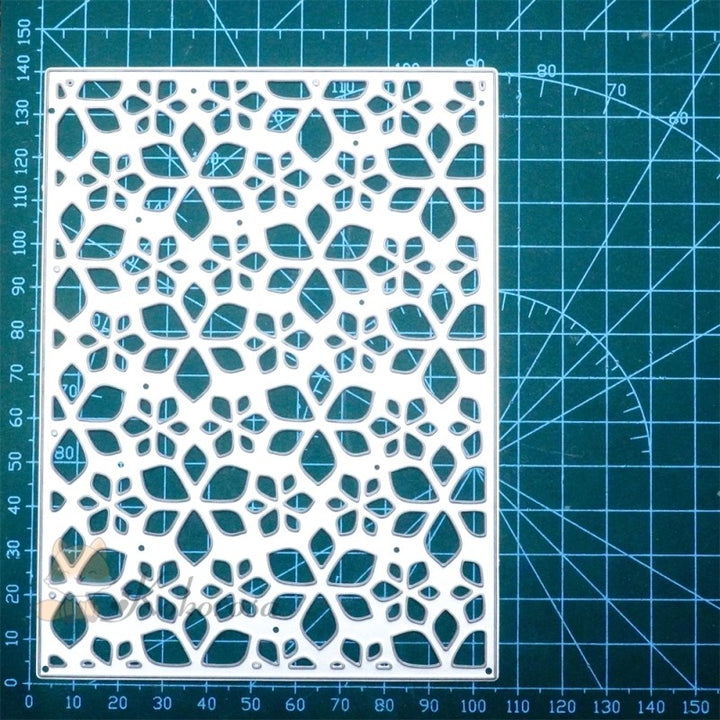 Kokorosa Metal Cutting Dies with Little Hollow Flowers Background Board
