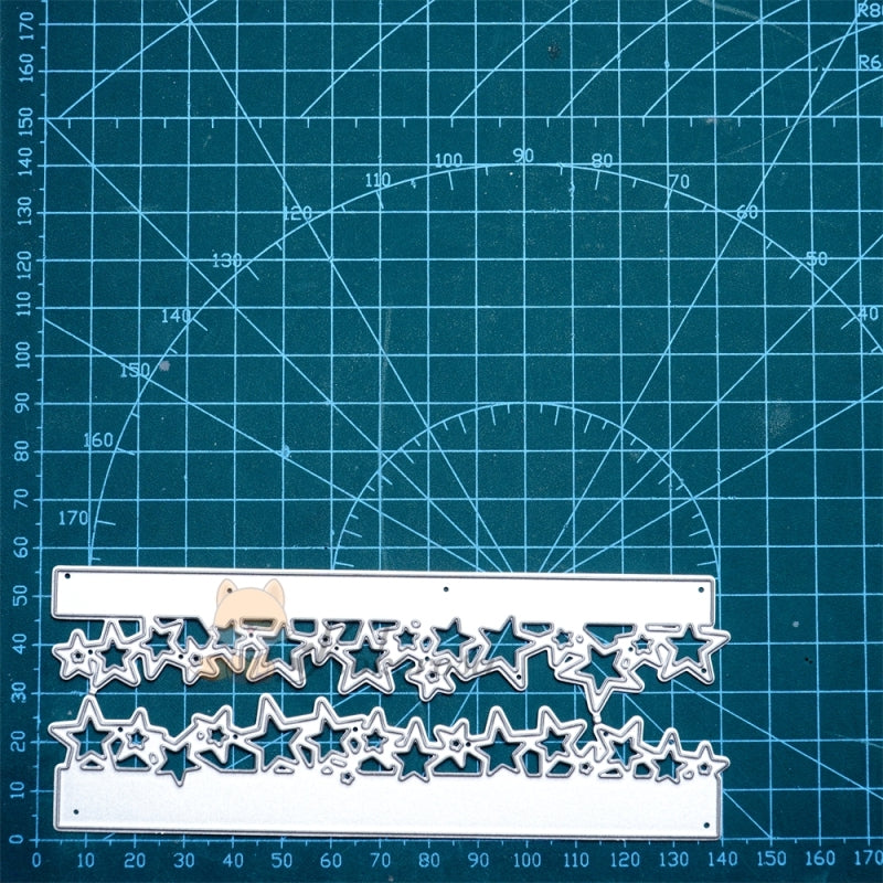 Kokorosa Metal Cutting Dies with Little Stars Border