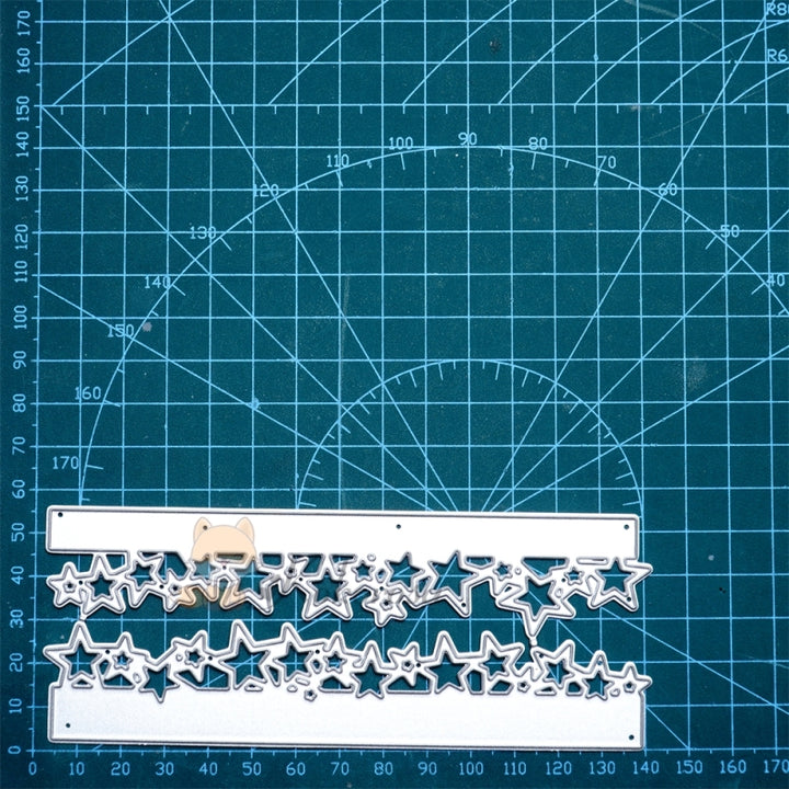 Kokorosa Metal Cutting Dies with Little Stars Border
