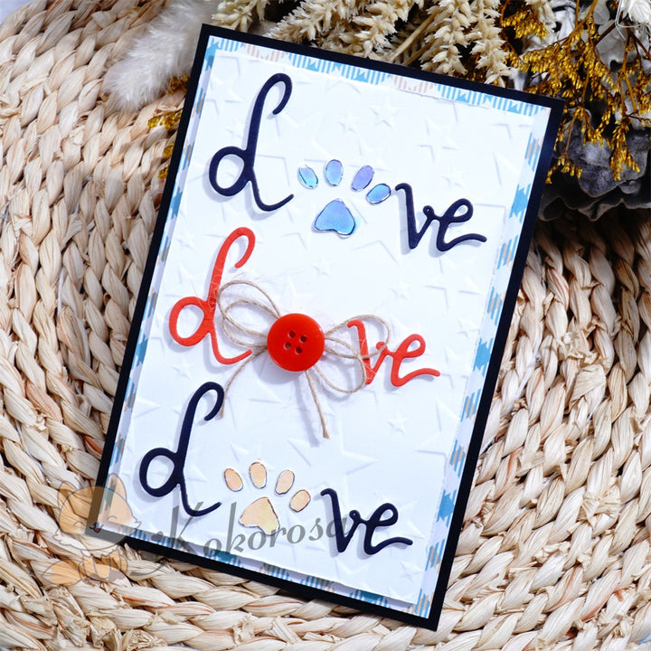 Kokorosa Metal Cutting Dies with "Love" Word