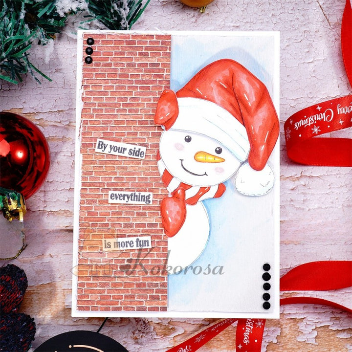 Kokorosa Metal Cutting Dies with Lovely Snowman