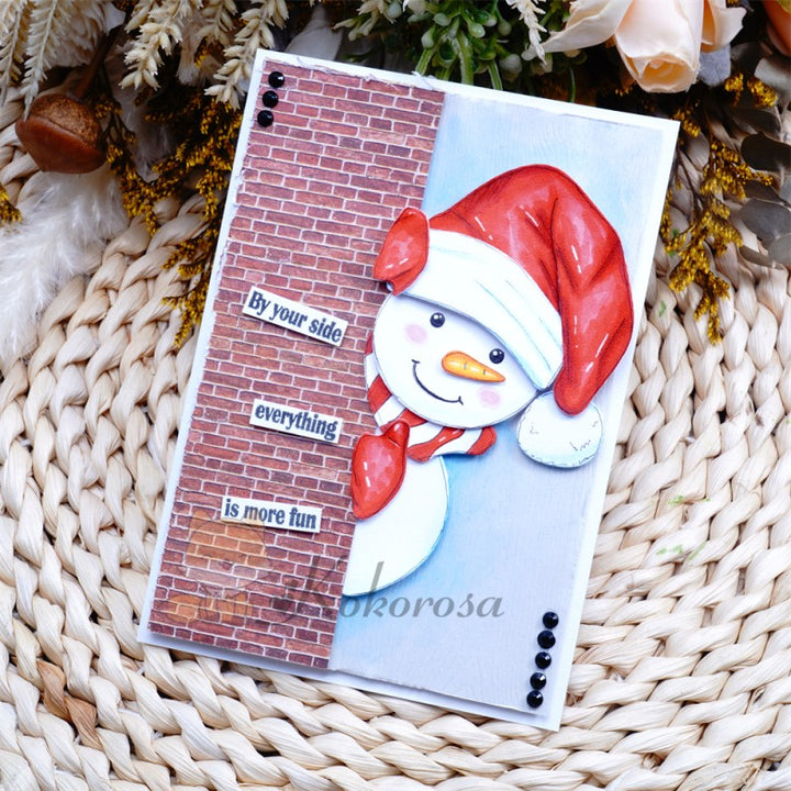 Kokorosa Metal Cutting Dies with Lovely Snowman