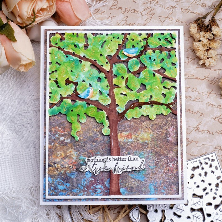 Kokorosa Metal Cutting Dies with Lush Tree Background Board