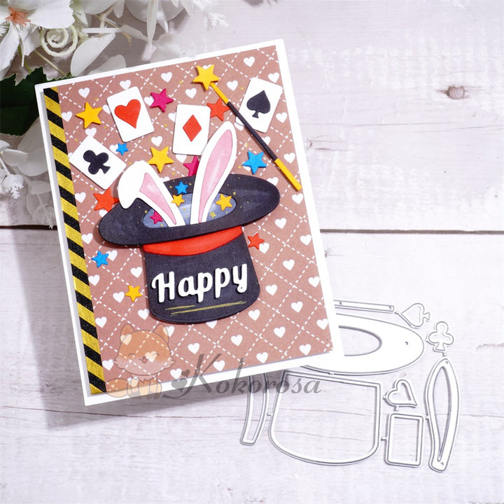 Kokorosa Metal Cutting Dies with Magic Bunny