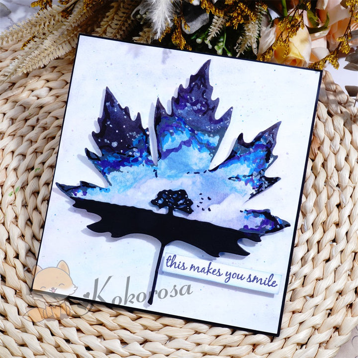 Kokorosa Metal Cutting Dies with Maple Leaf