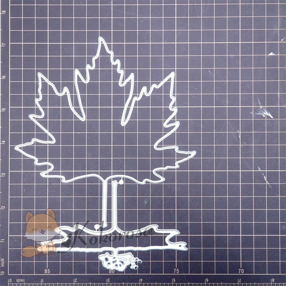 Kokorosa Metal Cutting Dies with Maple Leaf