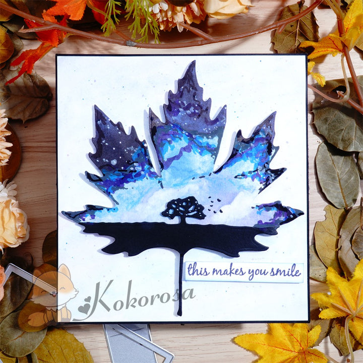 Kokorosa Metal Cutting Dies with Maple Leaf
