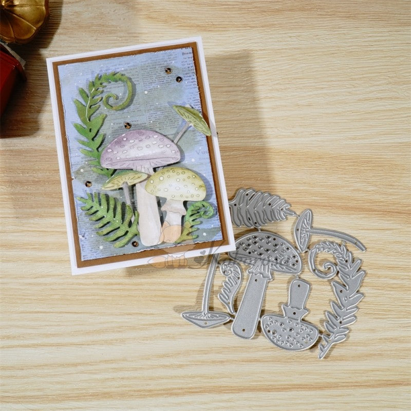 Kokorosa Metal Cutting Dies with Mushrooms & Leaves