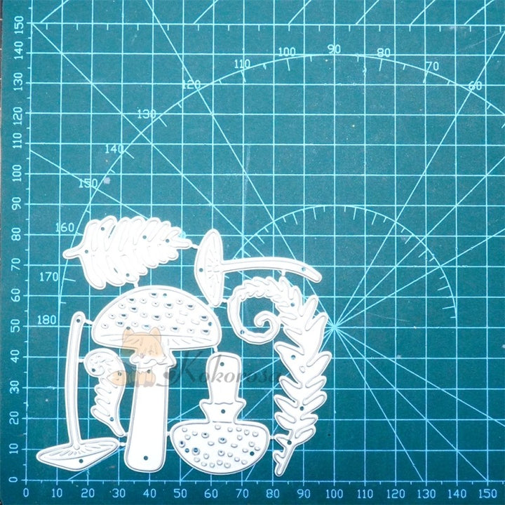 Kokorosa Metal Cutting Dies with Mushrooms & Leaves