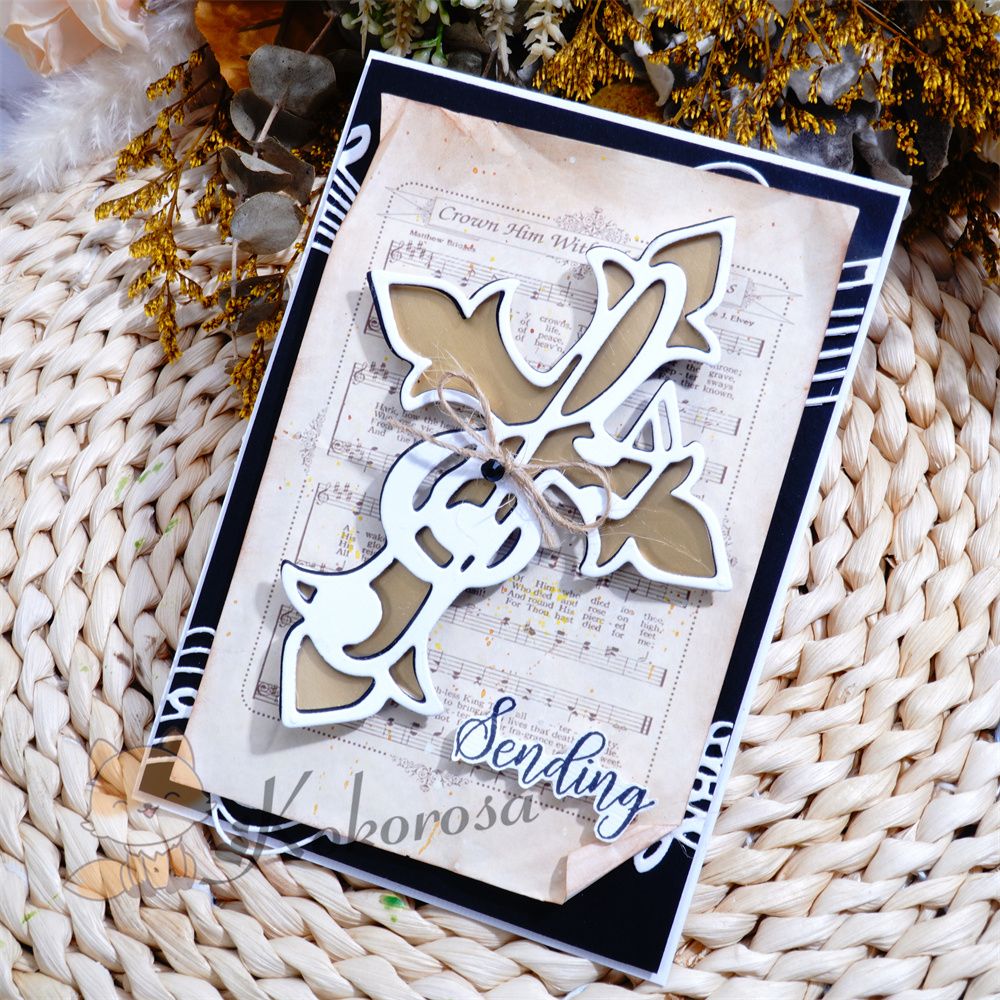 Kokorosa Metal Cutting Dies with Music Note in Cross