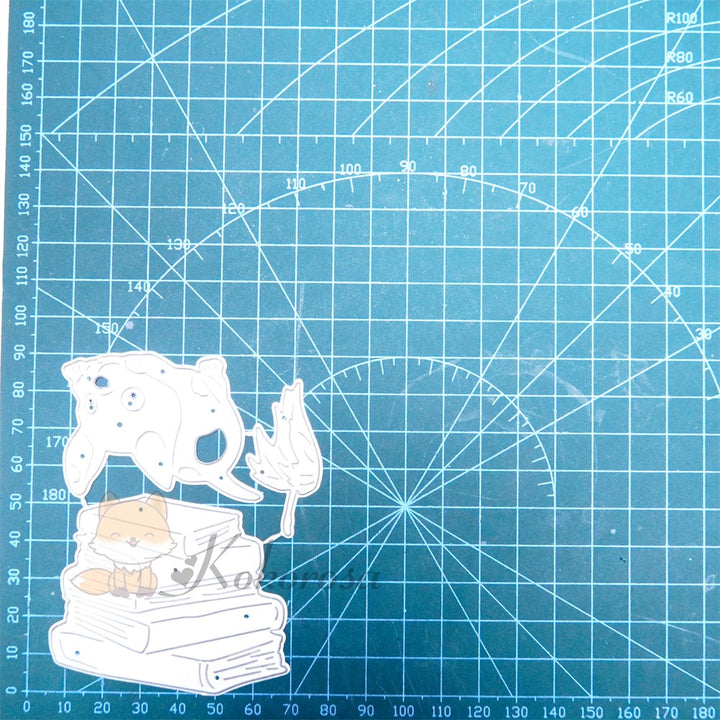 Kokorosa Metal Cutting Dies with Puppy Play on Books