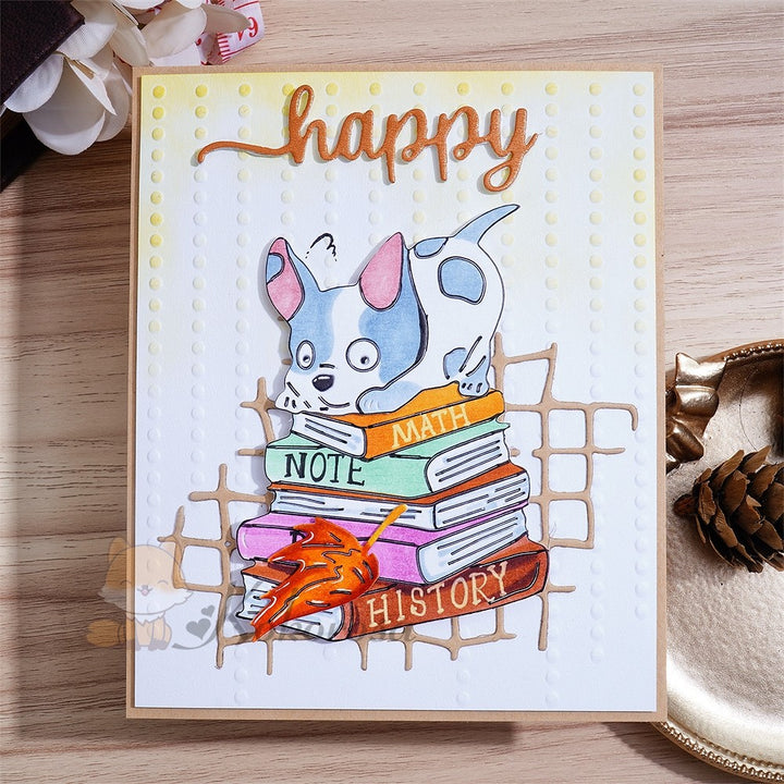 Kokorosa Metal Cutting Dies with Puppy Play on Books