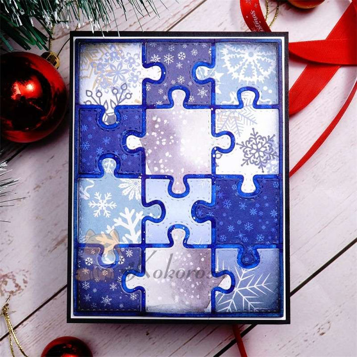 Kokorosa Metal Cutting Dies with Puzzle Background Board