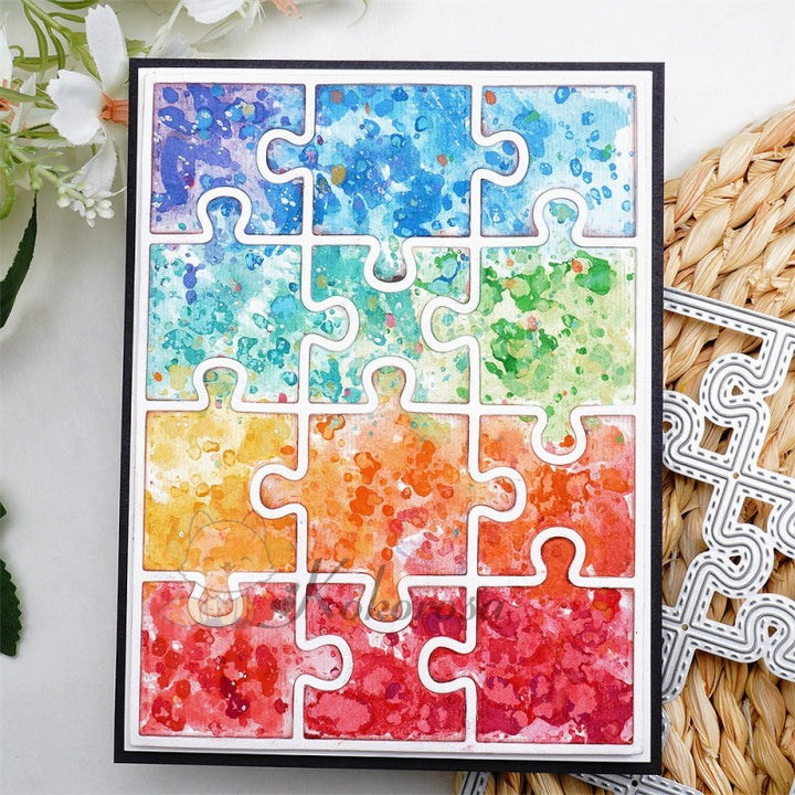 Kokorosa Metal Cutting Dies with Puzzle Background Board