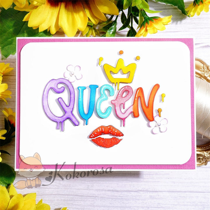 Kokorosa Metal Cutting Dies with "QUEEN" Word