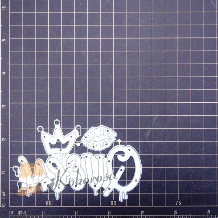 Kokorosa Metal Cutting Dies with "QUEEN" Word