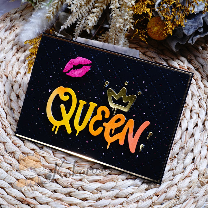 Kokorosa Metal Cutting Dies with "QUEEN" Word