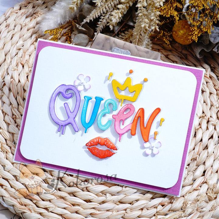 Kokorosa Metal Cutting Dies with "QUEEN" Word