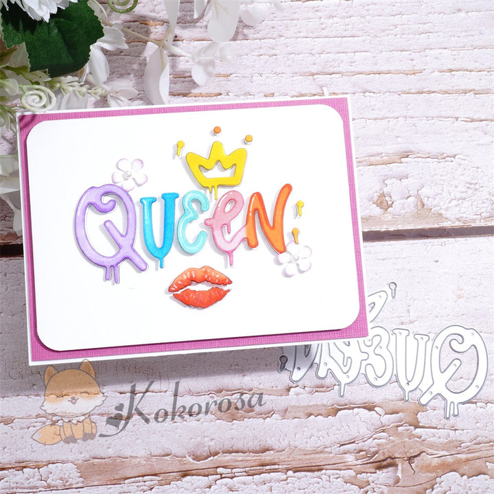 Kokorosa Metal Cutting Dies with "QUEEN" Word