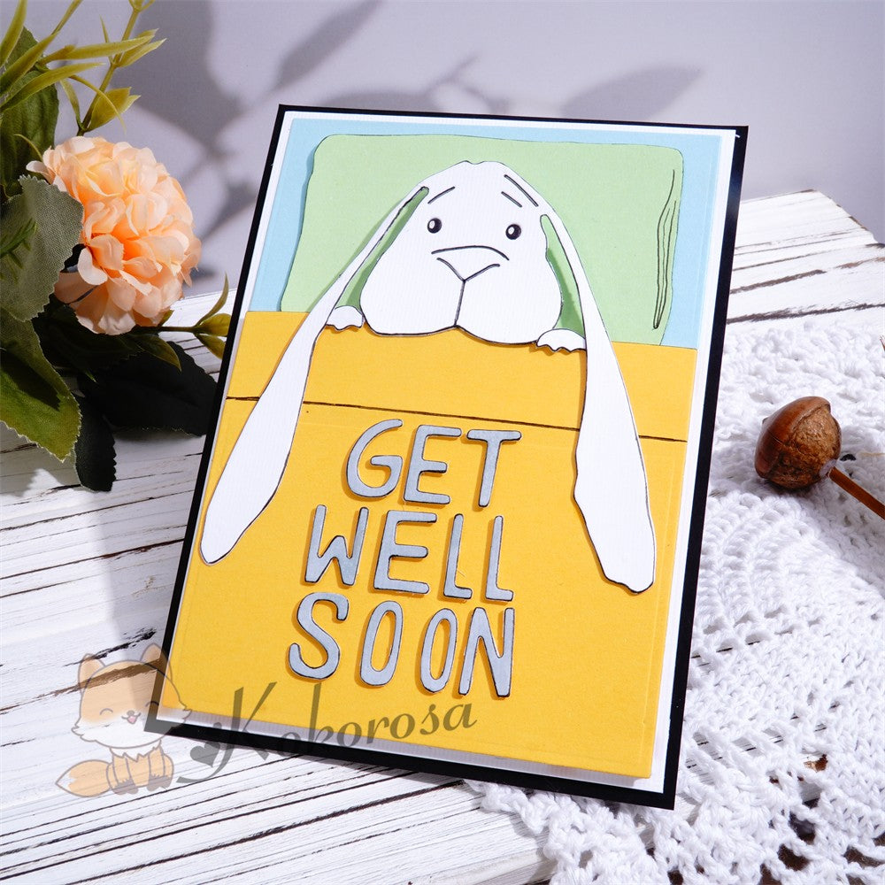 Kokorosa Metal Cutting Dies with Rabbit Background Board