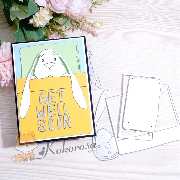 Kokorosa Metal Cutting Dies with Rabbit Background Board