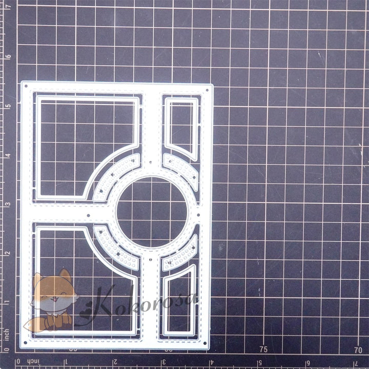 Kokorosa Metal Cutting Dies with Ring Background Board