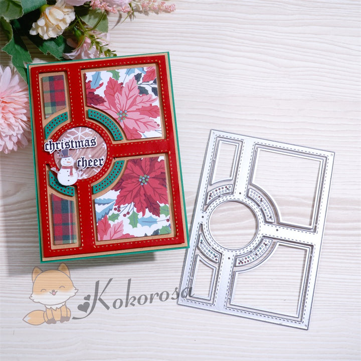 Kokorosa Metal Cutting Dies with Ring Background Board