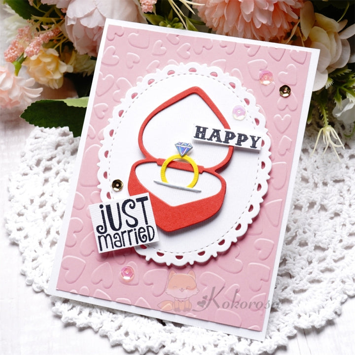 Kokorosa Metal Cutting Dies with Diamond Ring & Ring Box
