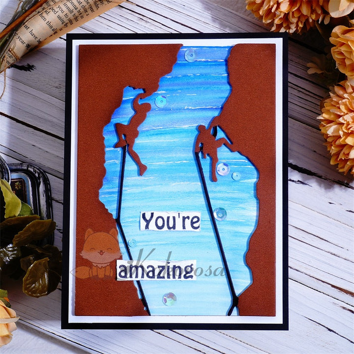 Kokorosa Metal Cutting Dies with Rock Climbing Background Board