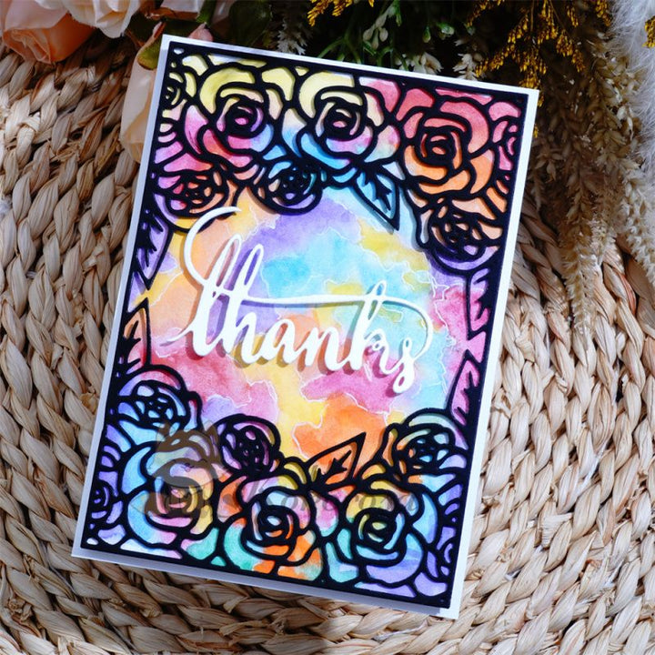 Kokorosa Metal Cutting Dies with Rose Frame Board