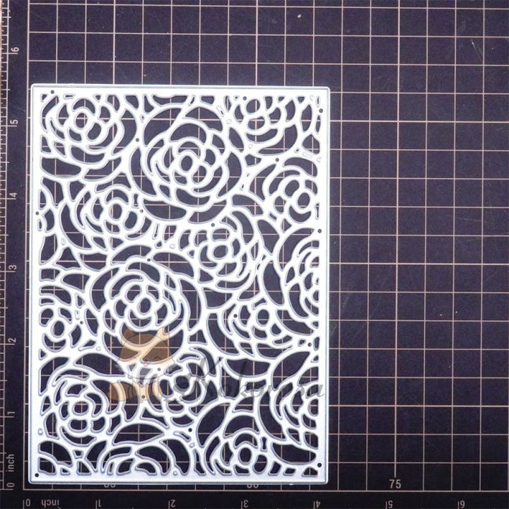 Kokorosa Metal Cutting Dies with Roses Background Board