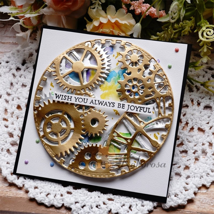 Kokorosa Metal Cutting Dies with Round Gears Border