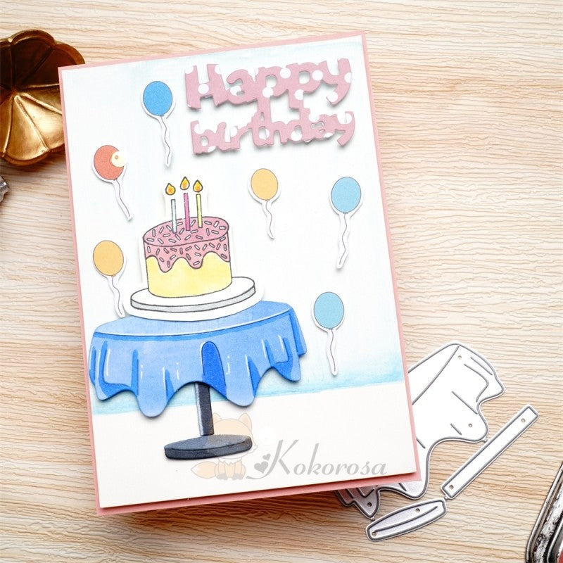 Kokorosa Metal Cutting Dies with Round Tablecloth