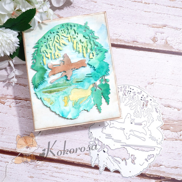 Kokorosa Metal Cutting Dies with Rowing in Forest