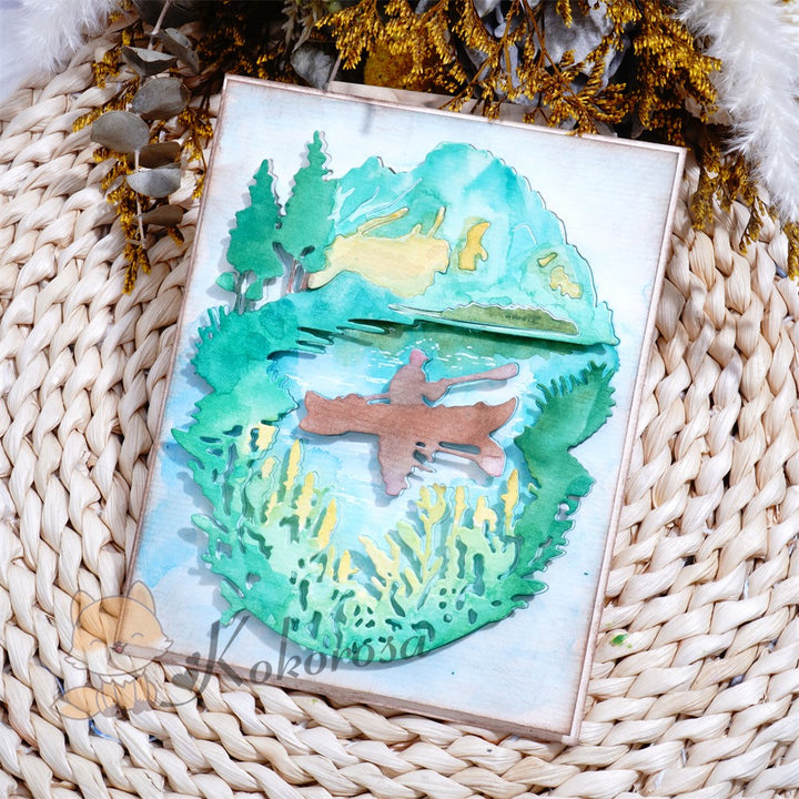 Kokorosa Metal Cutting Dies with Rowing in Forest