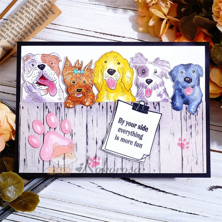 Kokorosa Metal Cutting Dies with Row of Royal Dogs